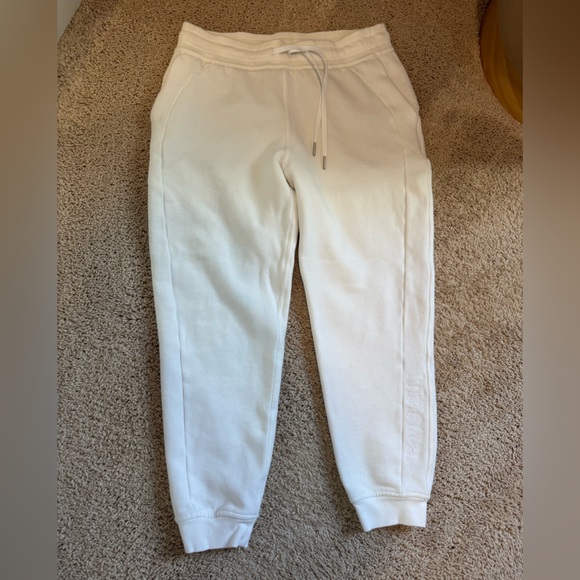 lululemon athletica White high rise scuba jogger fleece 28in size 10 - Picture 4 of 6